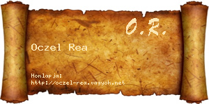 Oczel Rea névjegykártya